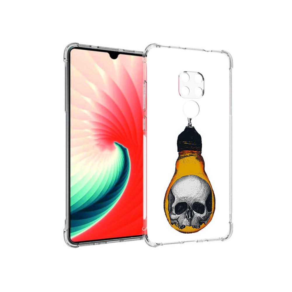 

Чехол MyPads Tocco для Huawei Mate 20 череп в лампочке, Прозрачный, Tocco