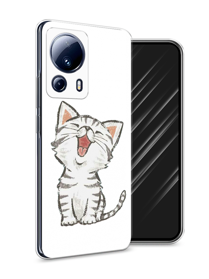

Чехол Awog на Xiaomi 13 Lite "Котенок рисованный", Серый;белый, 318150-1