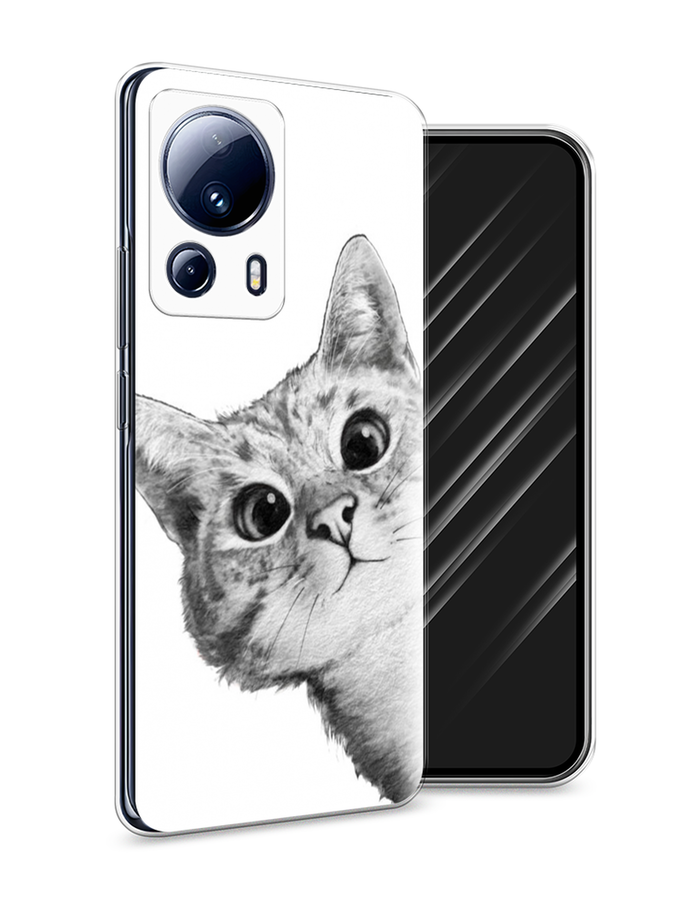 

Чехол Awog на Xiaomi 13 Lite "Кот рисунок черно-белый", Черный, 318150-1
