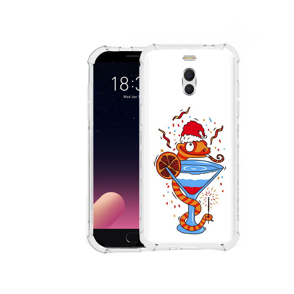 

Чехол MyPads Tocco для Meizu M6 Note змейка, Прозрачный, Tocco