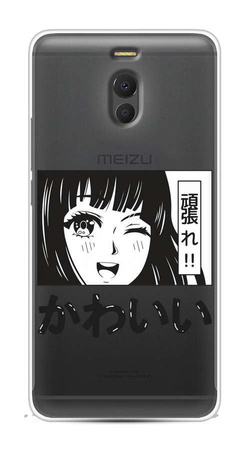 Чехол на Meizu M6 Note "Cute anime girl" 72150-1 черный,  серый,  прозрачный,  белый