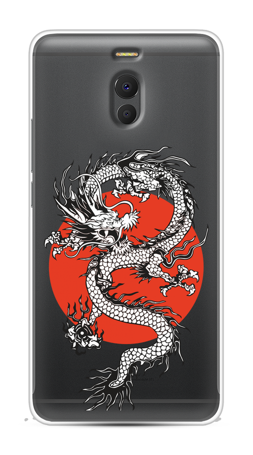 

Чехол на Meizu M6 Note "Восходящий дракон", Белый;черный;красный, 72150-1