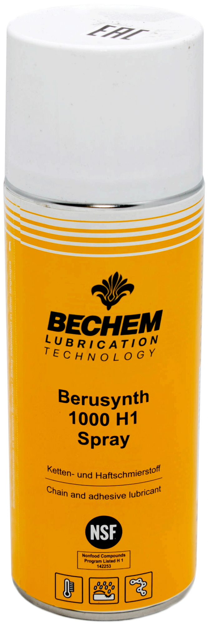 фото Масло для цепей bechem berusynth 1000 h1 spray (400 мл)