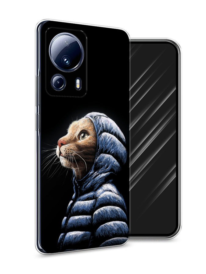 

Чехол Awog на Xiaomi 13 Lite "Кот в капюшоне", Черный;бежевый;синий, 318150-2