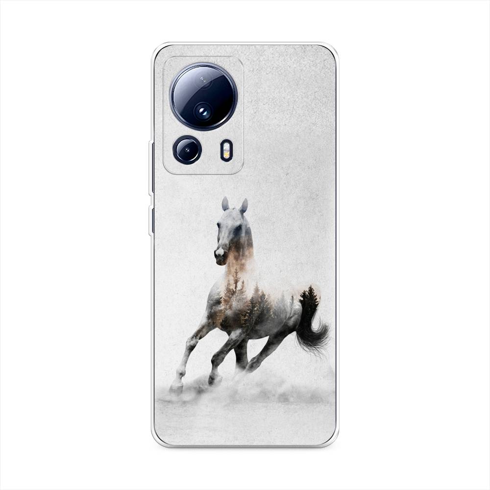 

Чехол Awog на Xiaomi 13 Lite "Лошадь лес", Серый;черный, 318150-2