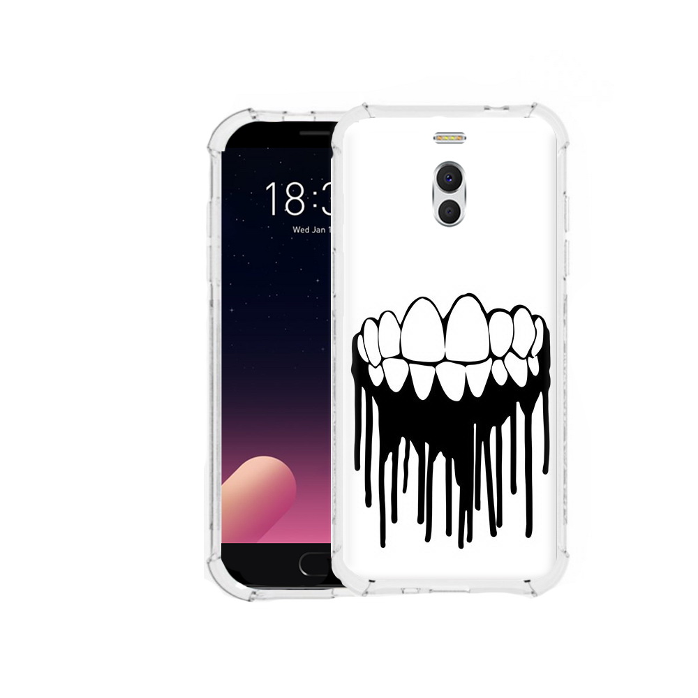 

Чехол MyPads Tocco для Meizu M6 Note зубы, Прозрачный, Tocco