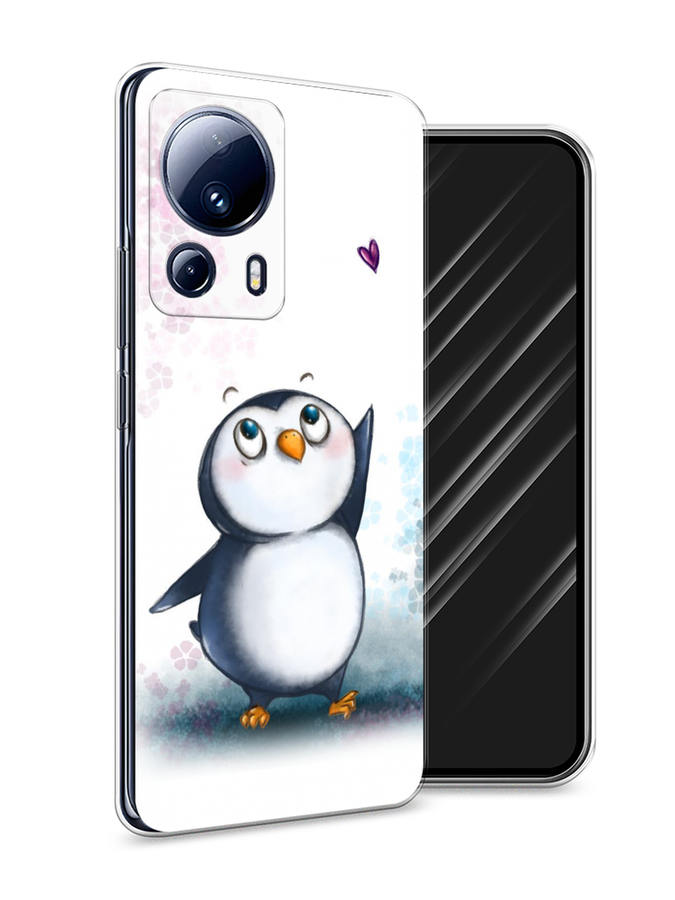 

Чехол Awog на Xiaomi 13 Lite "Пингвин и сердечко", Белый, 318150-1