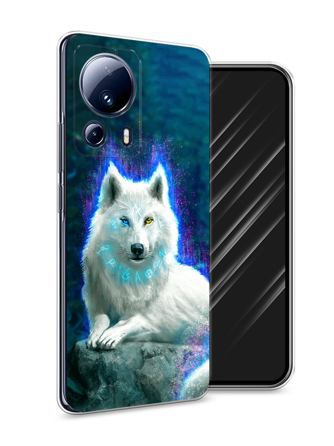 

Чехол Awog на Xiaomi 13 Lite "Белоснежный волк", Белый;зеленый;фиолетовый, 318150-2