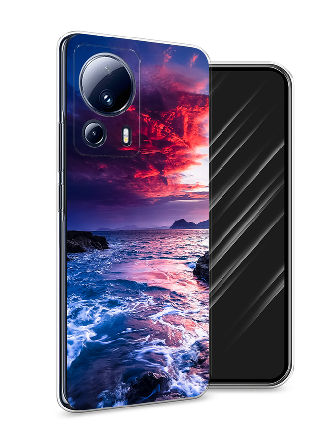 

Чехол Awog на Xiaomi 13 Lite "Волны 1", Розовый;синий, 318150-4