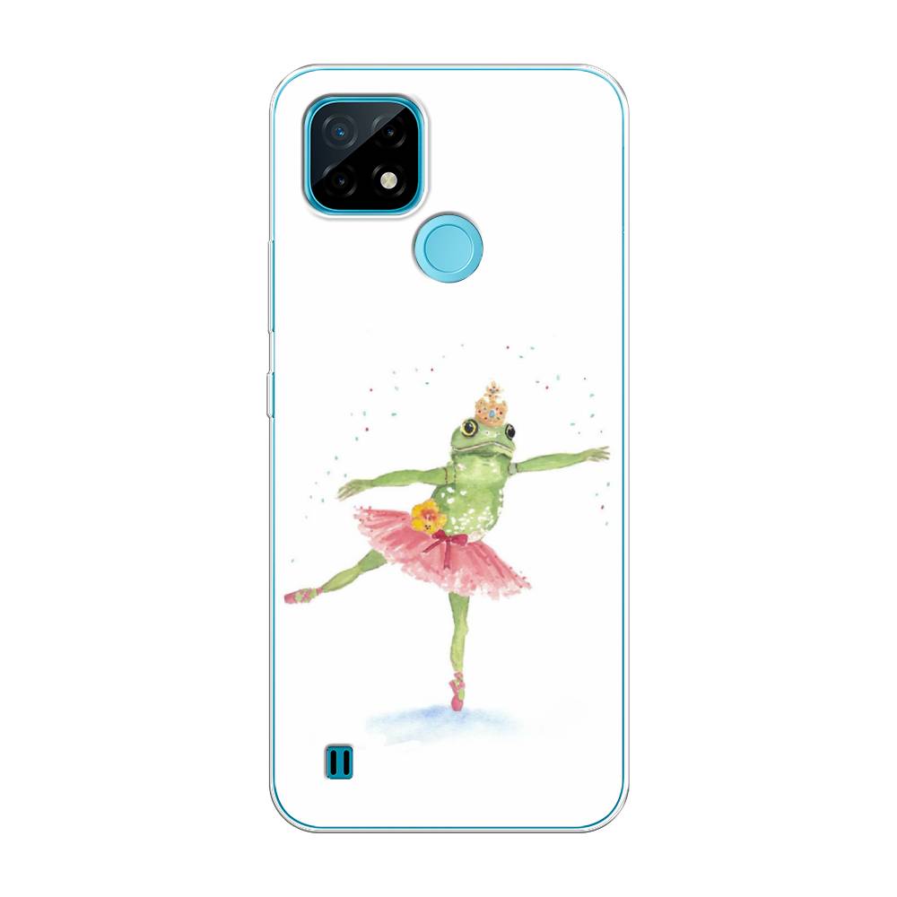 

Чехол на Oppo Realme C21 "Лягушка-балерина", Зеленый, 254950-4