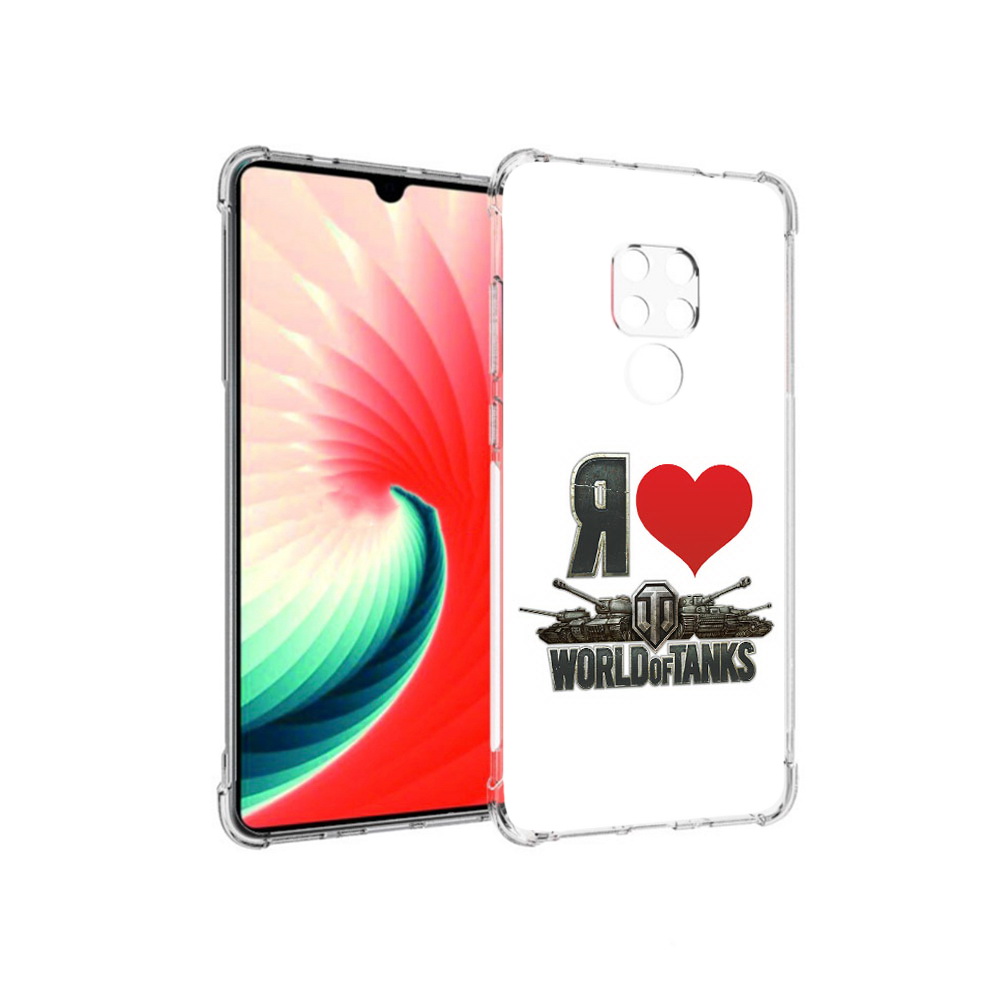 

Чехол MyPads Tocco для Huawei Mate 20 я люблю ворлд оф танк, Прозрачный, Tocco