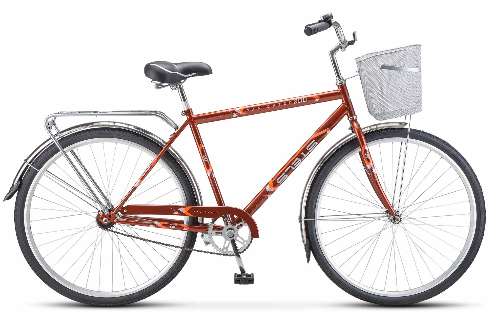 Велосипед STELS NAVIGATOR-300 Gent 28 колесо 28 рост 20 сезон 2023-2024 бронзовый 1385300₽