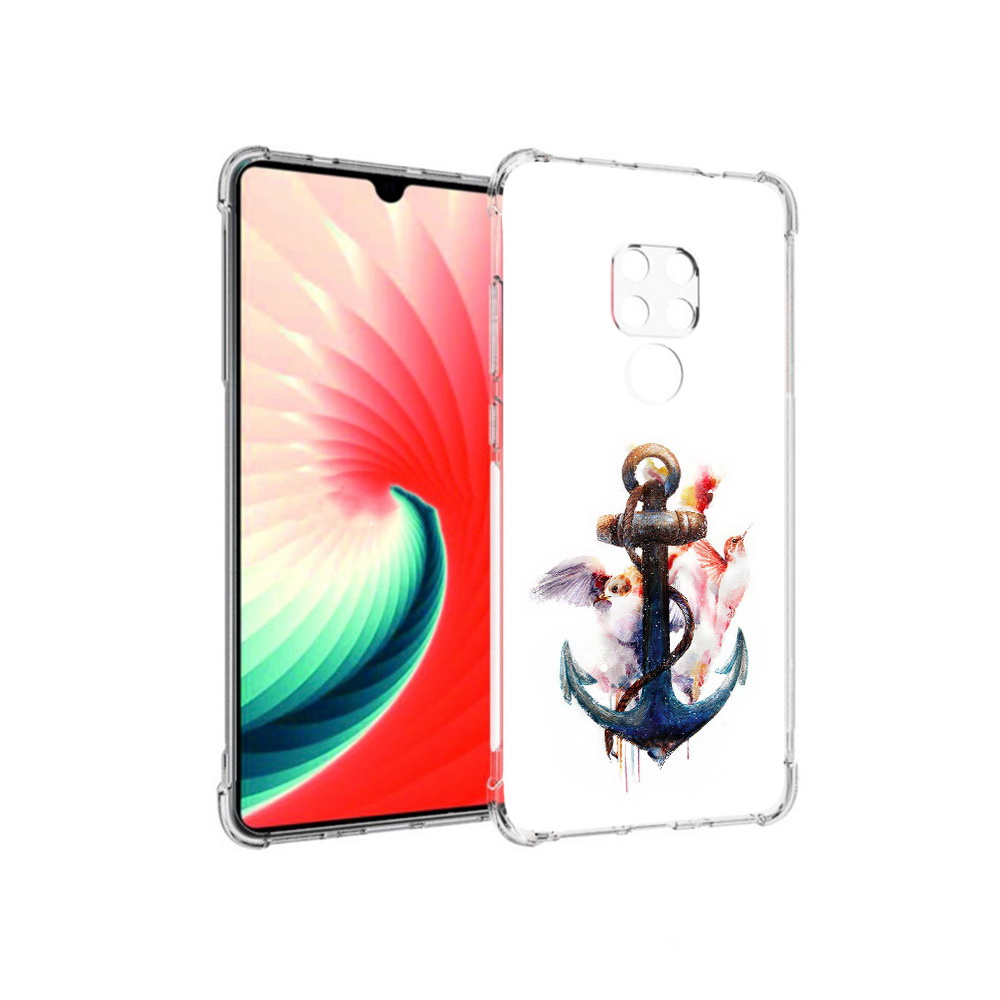 

Чехол MyPads Tocco для Huawei Mate 20 якорь с птицами, Прозрачный, Tocco