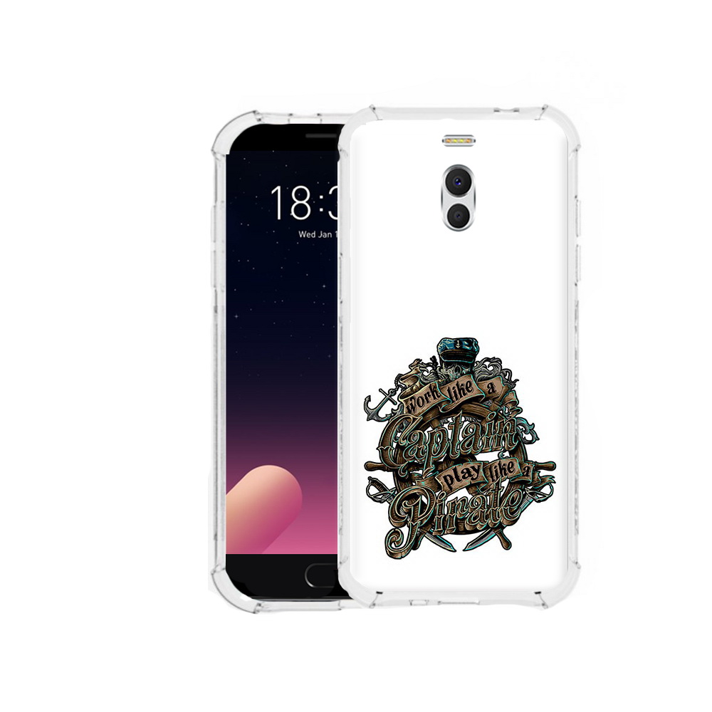 

Чехол MyPads Tocco для Meizu M6 Note капитан пиратов, Прозрачный, Tocco