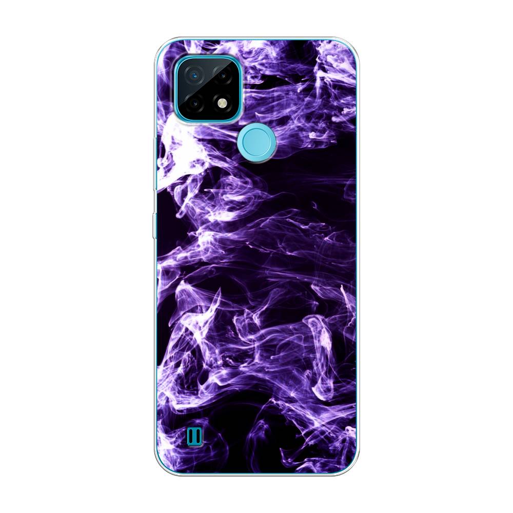 

Чехол на Oppo Realme C21 "Фиолетовый дым", Фиолетовый;белый;черный, 254950-3