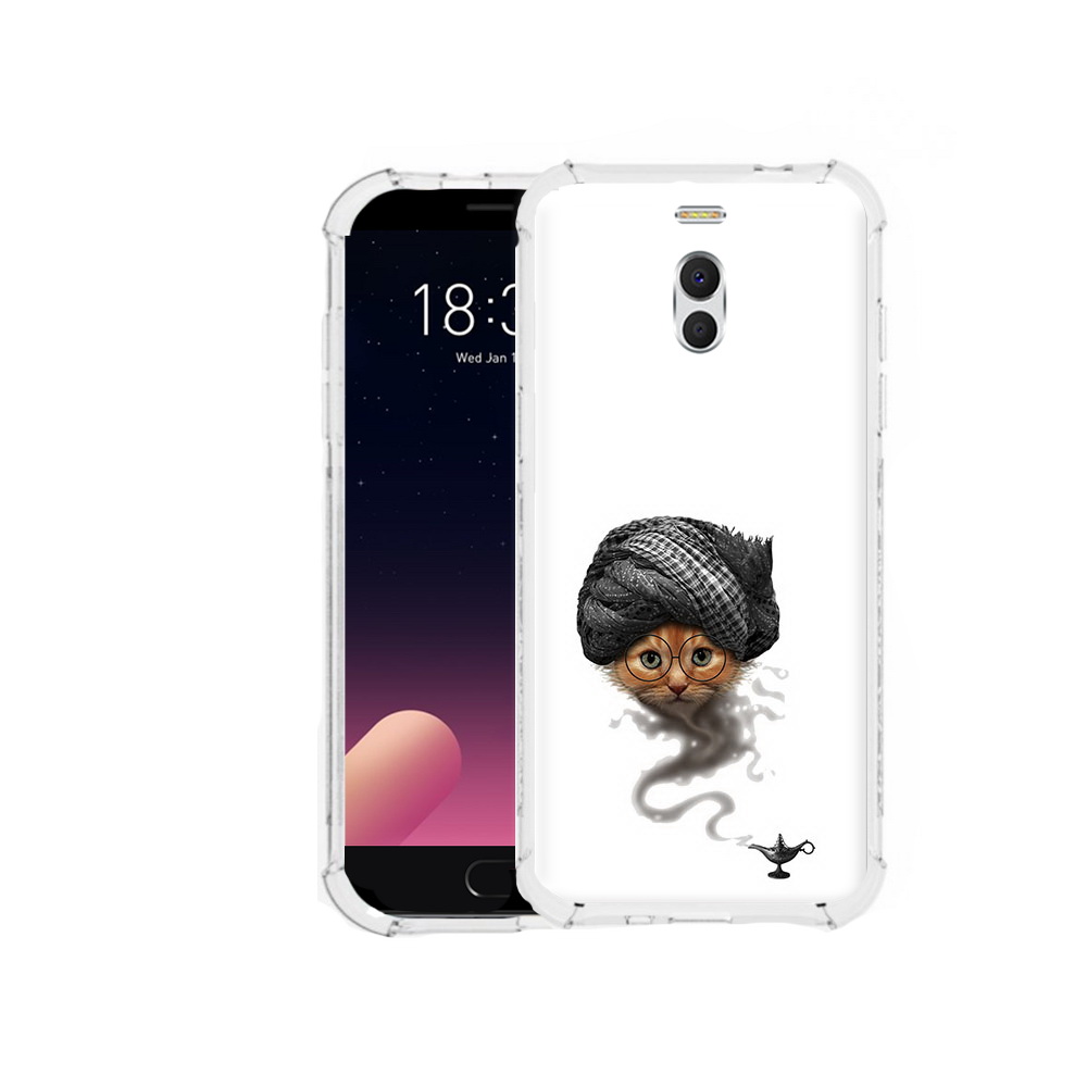 

Чехол MyPads Tocco для Meizu M6 Note кот джин, Прозрачный, Tocco