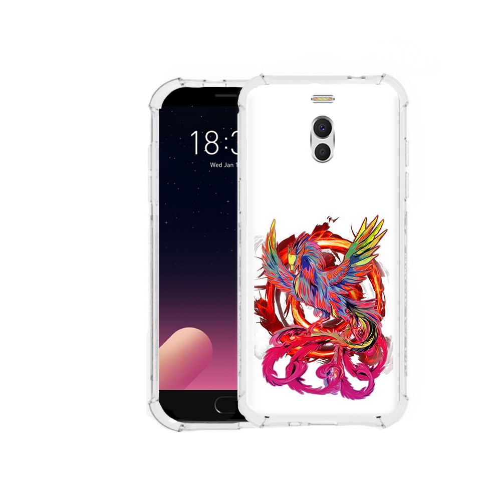 

Чехол MyPads Tocco для Meizu M6 Note красочный феникс, Прозрачный, Tocco
