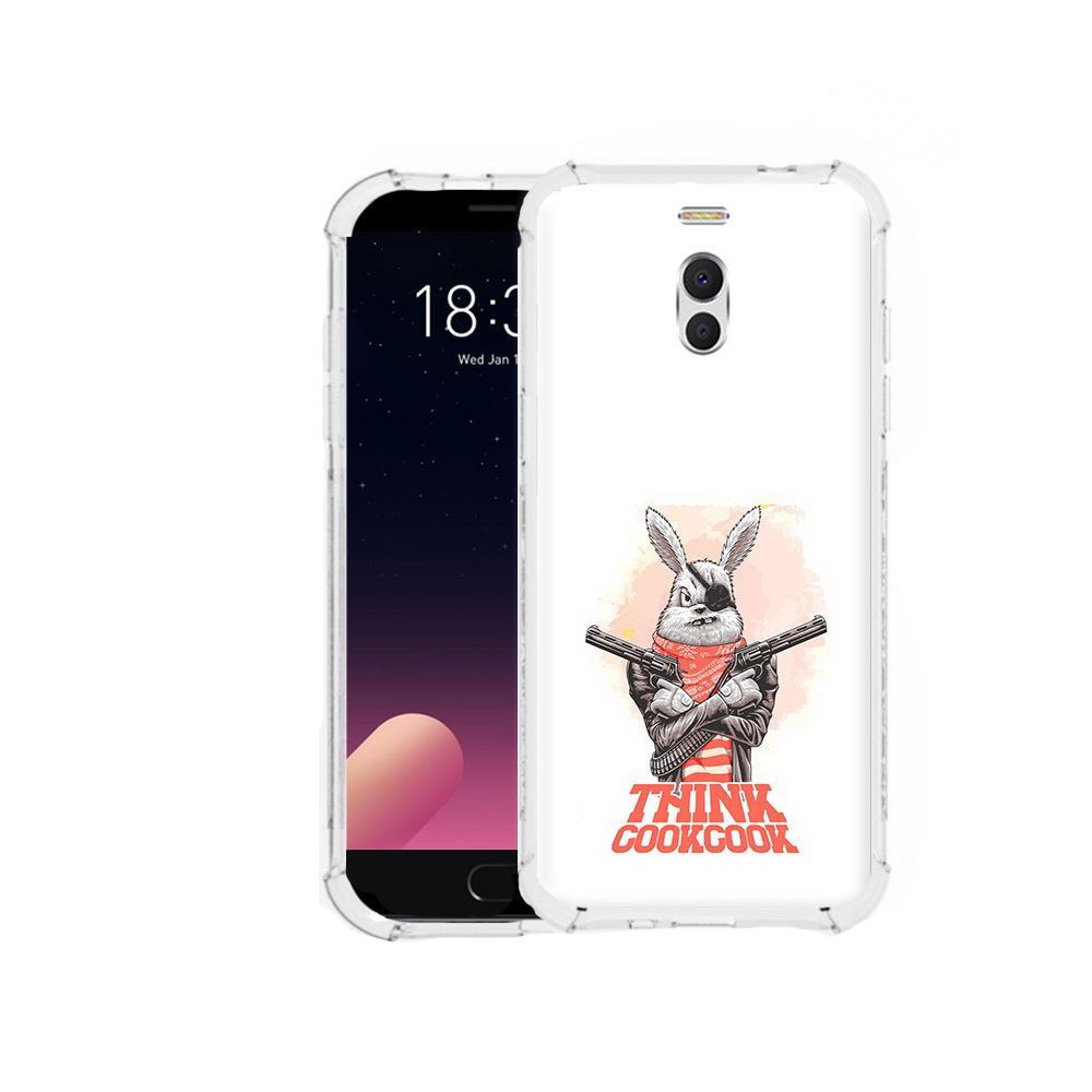 

Чехол MyPads Tocco для Meizu M6 Note кролик пират, Прозрачный, Tocco