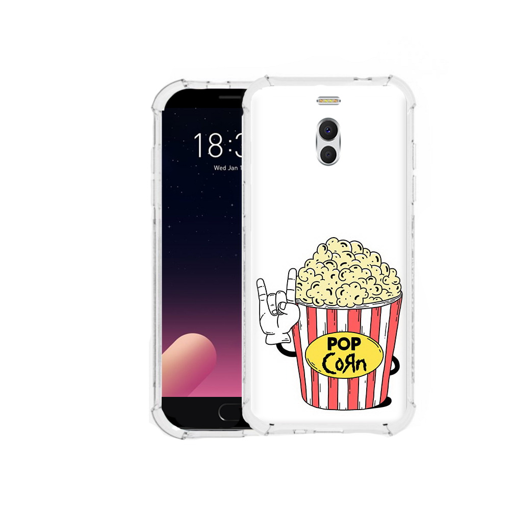 

Чехол MyPads Tocco для Meizu M6 Note крутой попкорн, Прозрачный, Tocco