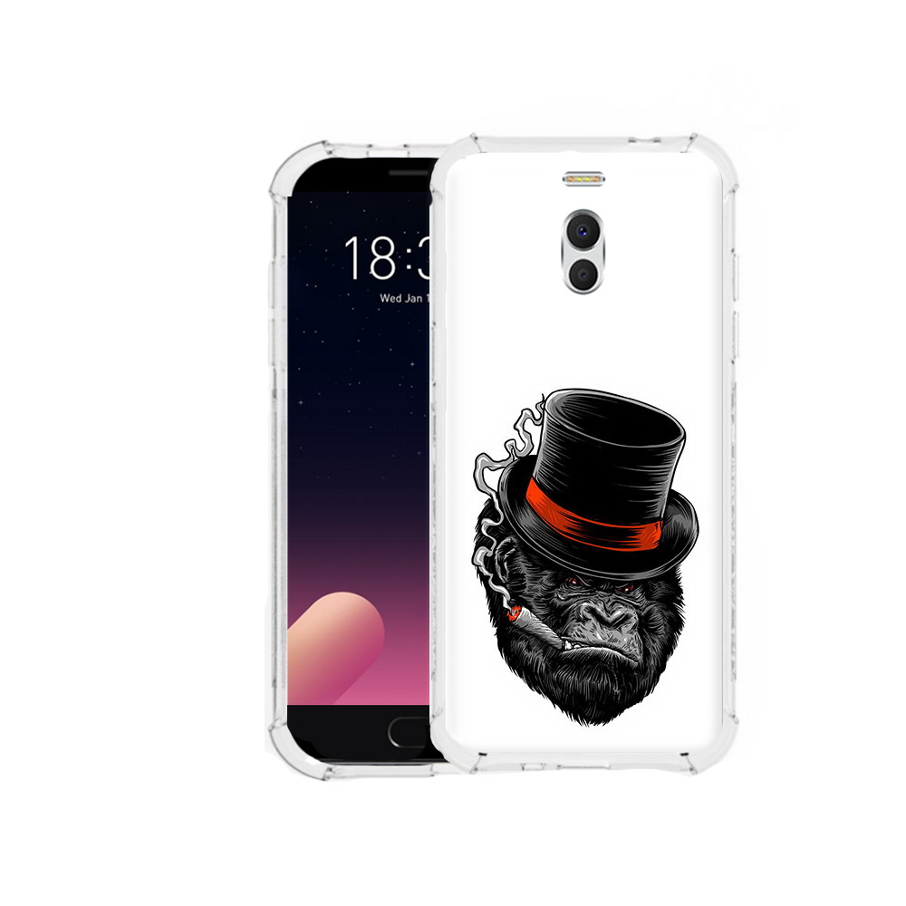 

Чехол MyPads Tocco для Meizu M6 Note дизайнерская горилла, Прозрачный, Tocco