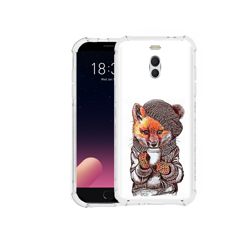 

Чехол MyPads Tocco для Meizu M6 Note лиса в шапке, Tocco