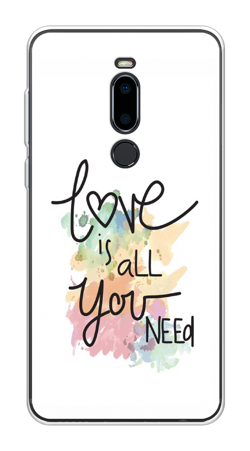 

Чехол на Meizu M8 "Love is all you need", Белый;черный;зеленый, 73150-1