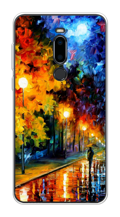 

Чехол на Meizu M8 "Безлюдная улочка", Оранжевый;желтый;синий, 73150-1
