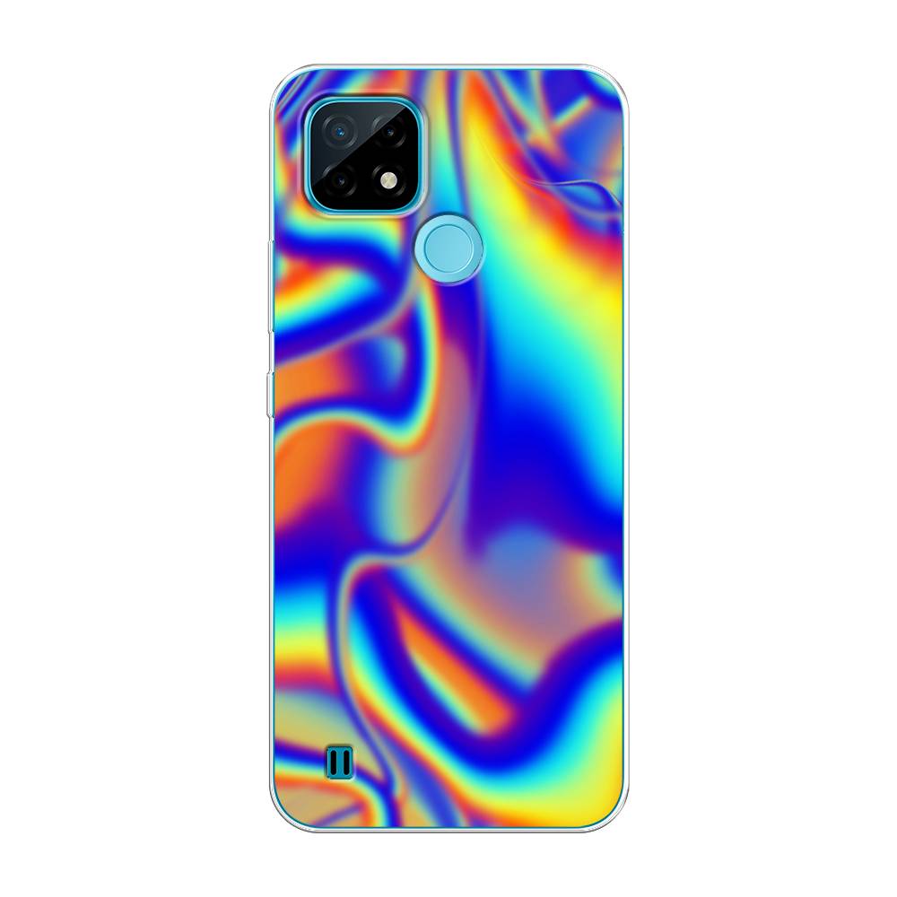

Чехол на Oppo Realme C21 "Яркая голограмма", Разноцветный, 254950-3
