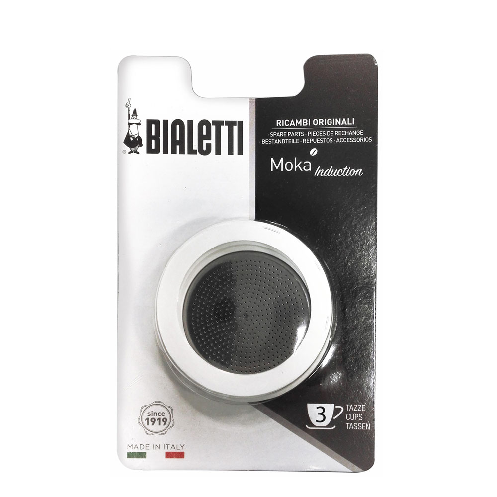 

3 уплотнителя + фильтр для кофеварки Bialetti MOKA 3