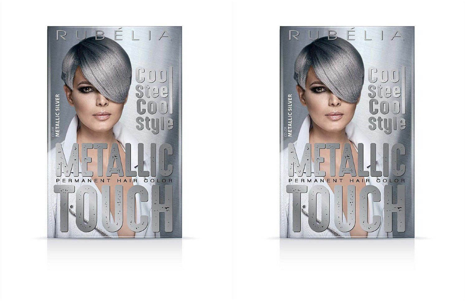 

Краска для волос Rubella тон Metallic Silver Серебро, 100 мл, 2шт, Серебристый