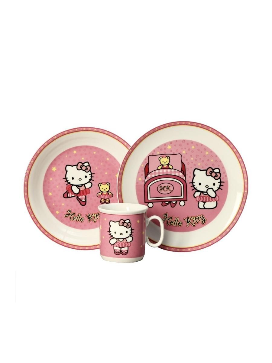 Детский набор Bohemia Cairo три предмета декор Hello Kitty P1199933SQ53022400