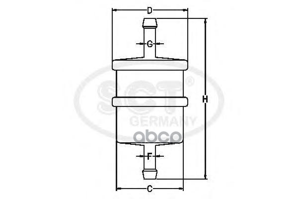 фото Топливный фильтр ford fusion 1.4/1.6 02-12/fiesta v 01-08/mazda 2 1.25/1.4/1.6 03- sct st4