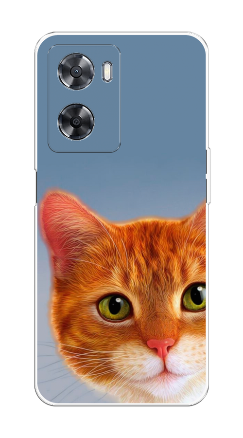 

Чехол на Oppo A57 4G/A77 4G/A77s 4G/A57s "Любопытный котик", Коричневый, 2510350-1