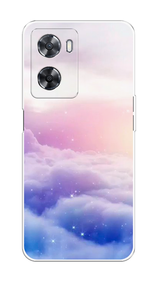 

Чехол на Oppo A57 4G/A77 4G/A77s 4G/A57s "Небеса", Голубой;белый;розовый, 2510350-2