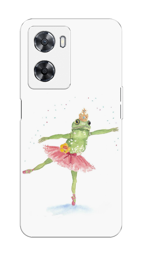 

Чехол на Oppo A57 4G/A77 4G/A77s 4G/A57s "Лягушка-балерина", Зеленый, 2510350-4