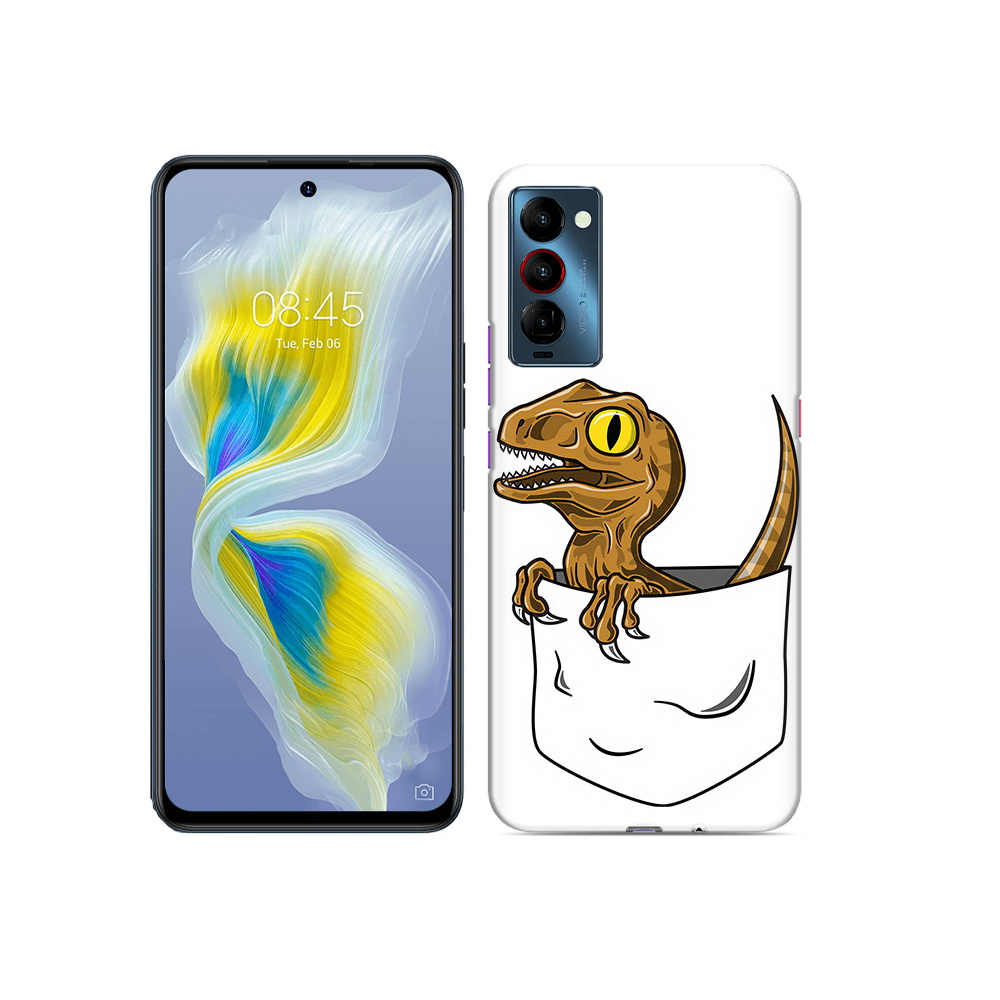 

Чехол MyPads Tocco для Tecno Camon 18 динозавр в кармане, Прозрачный, Tocco