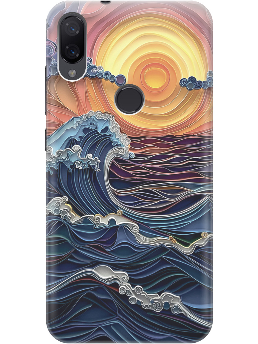 

Силиконовый чехол на Xiaomi Mi Play с принтом "Волны на закате", Прозрачный;оранжевый;синий, 726153210