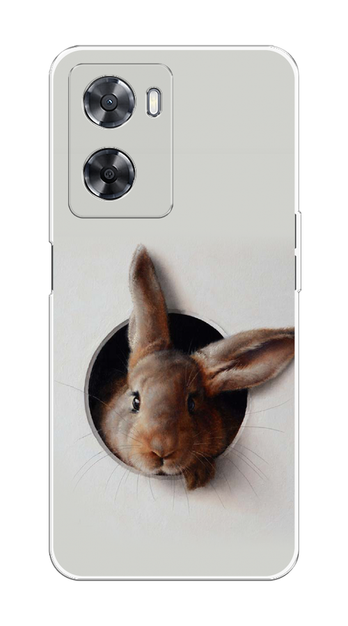 

Чехол на Oppo A57 4G/A77 4G/A77s 4G/A57s "Любопытный кролик", Серый;коричневый, 2510350-1