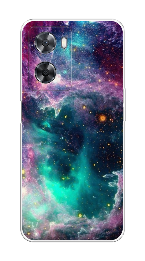 

Чехол на Oppo A57 4G/A77 4G/A77s 4G/A57s "Звездные облака", Розовый;бежевый, 2510350-2