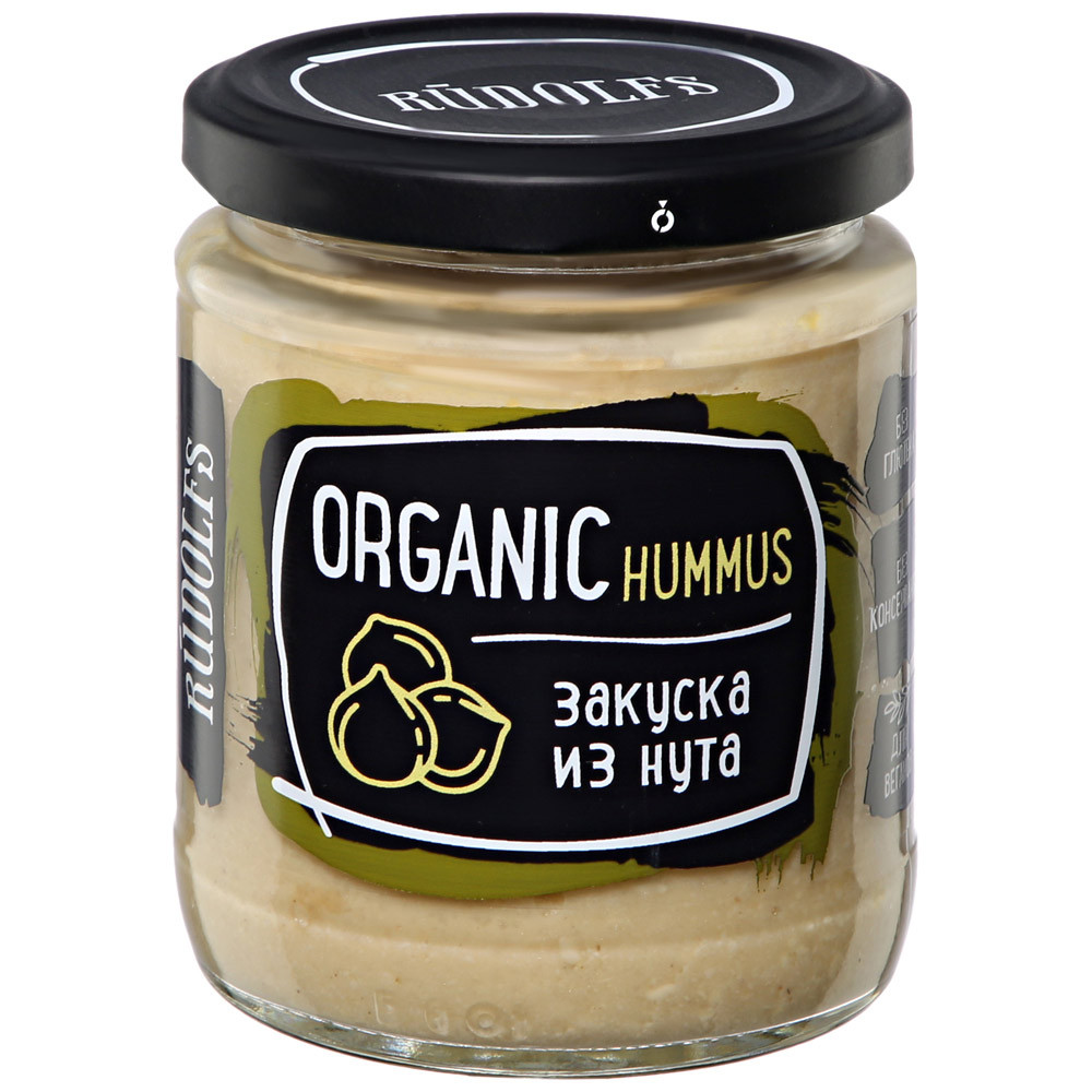 Закуска Rudolfs Hummus Organic из нута 230 г