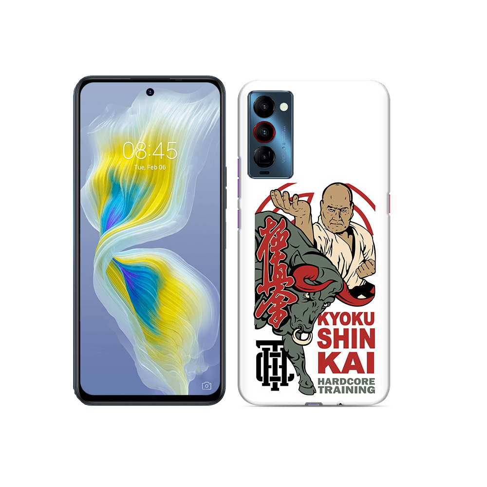 

Чехол MyPads Tocco для Tecno Camon 18 единоборства рисунок, Прозрачный, Tocco