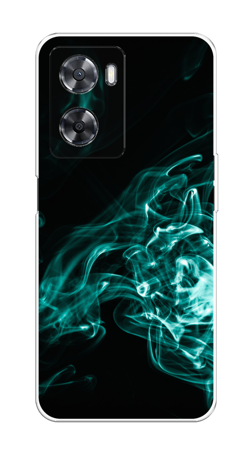 

Чехол на Oppo A57 4G/A77 4G/A77s 4G/A57s "Дым", Голубой;черный, 2510350-3