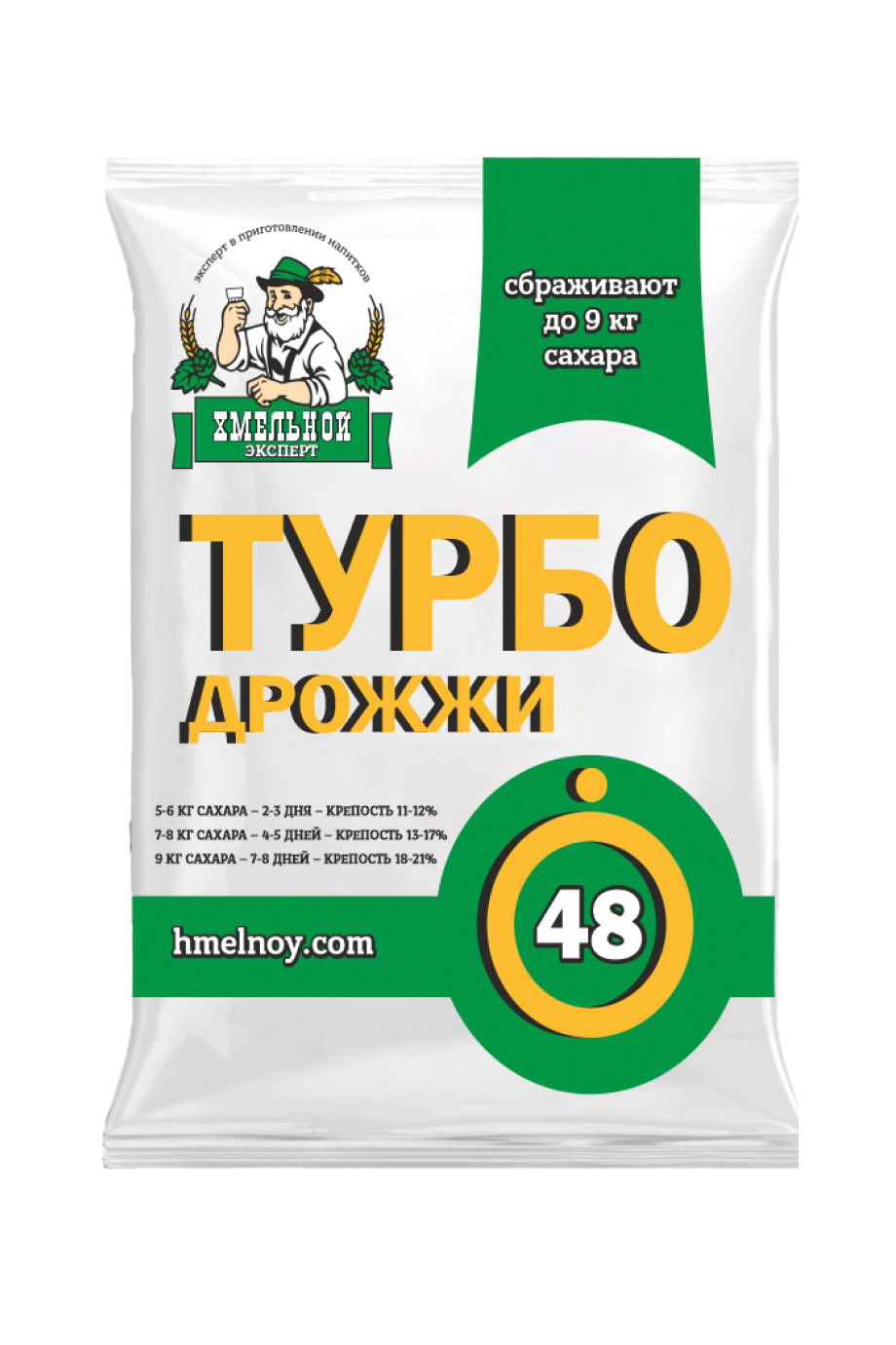 

Дрожжи для самогона Хмельной эксперт Турбо 48 130 г