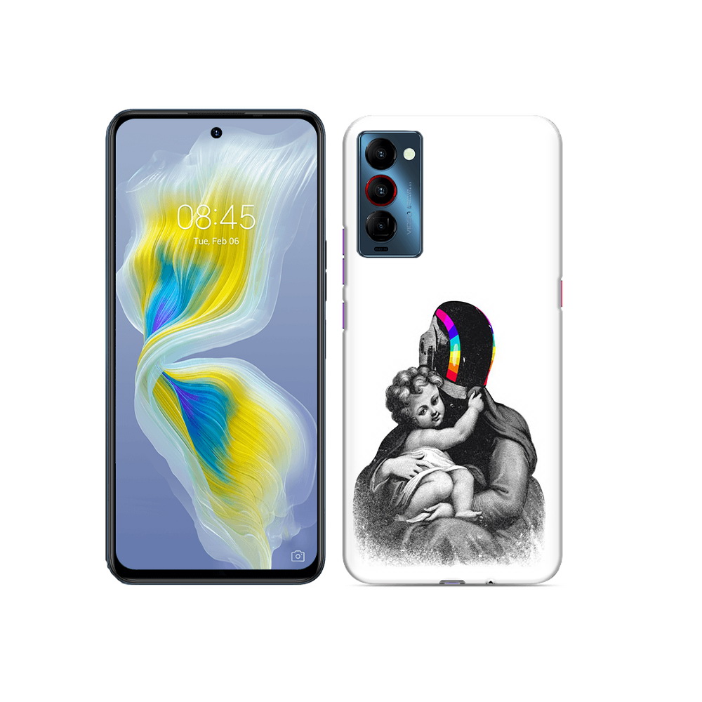

Чехол MyPads Tocco для Tecno Camon 18 защитник в шлеме, Прозрачный, Tocco