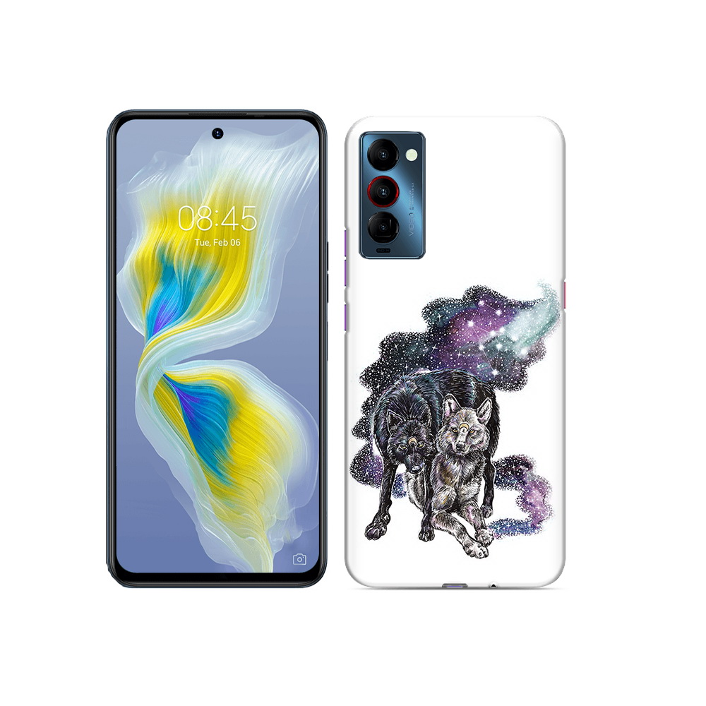 

Чехол MyPads Tocco для Tecno Camon 18 звездные волки, Прозрачный, Tocco