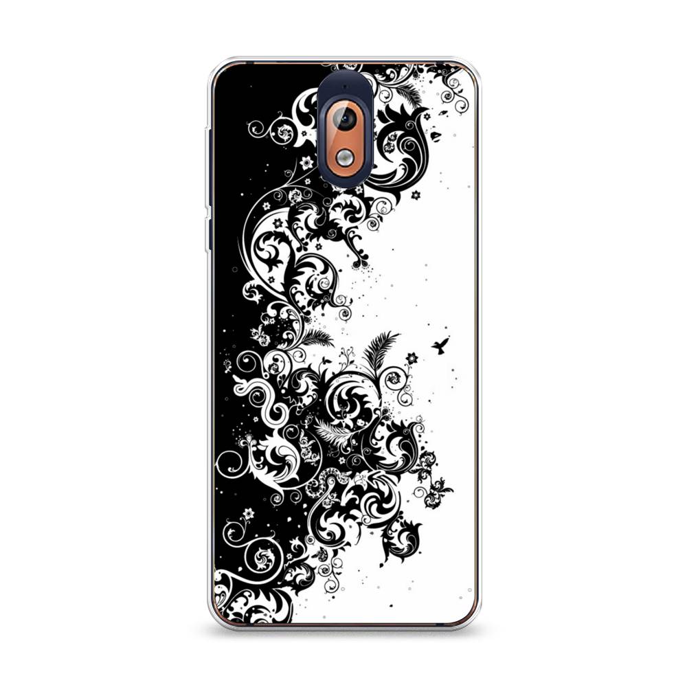 

Чехол на Nokia 3.1 "Черно белый узор", Белый;черный;серый, 121650-3