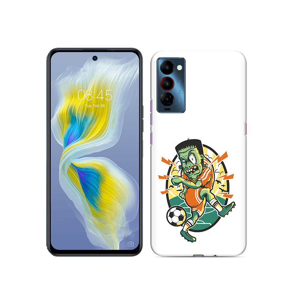 

Чехол MyPads Tocco для Tecno Camon 18 зомби футболист, Прозрачный, Tocco