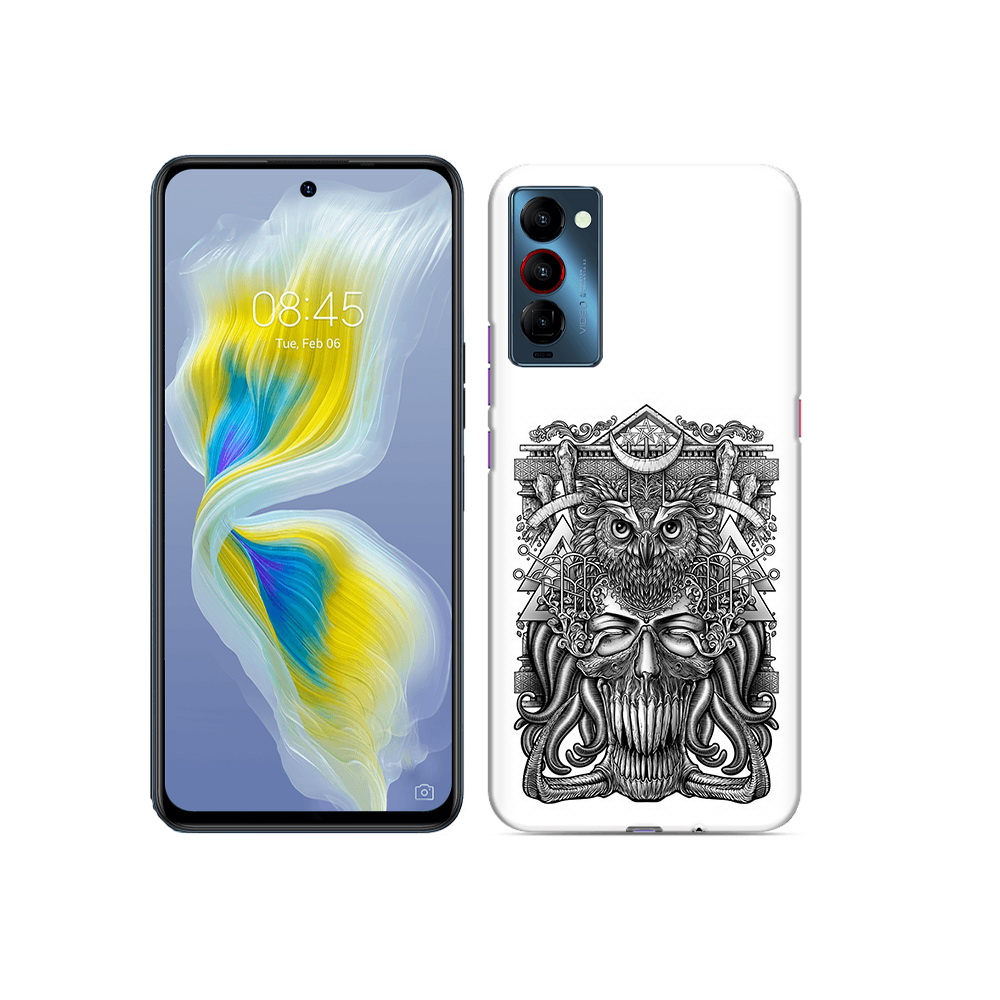 

Чехол MyPads Tocco для Tecno Camon 18 зубастая сова, Прозрачный, Tocco