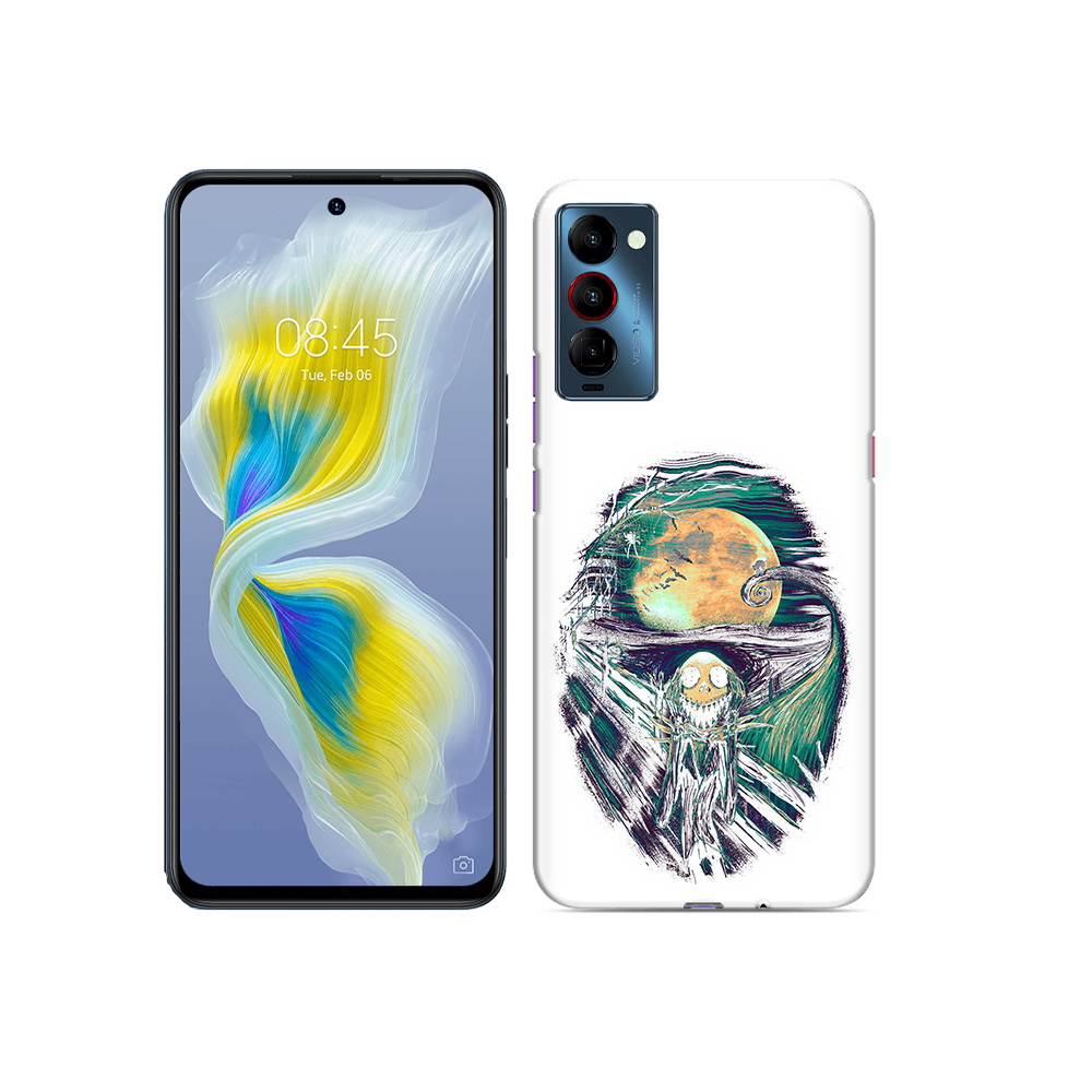 

Чехол MyPads Tocco для Tecno Camon 18 зубастое существо абстракция, Прозрачный, Tocco