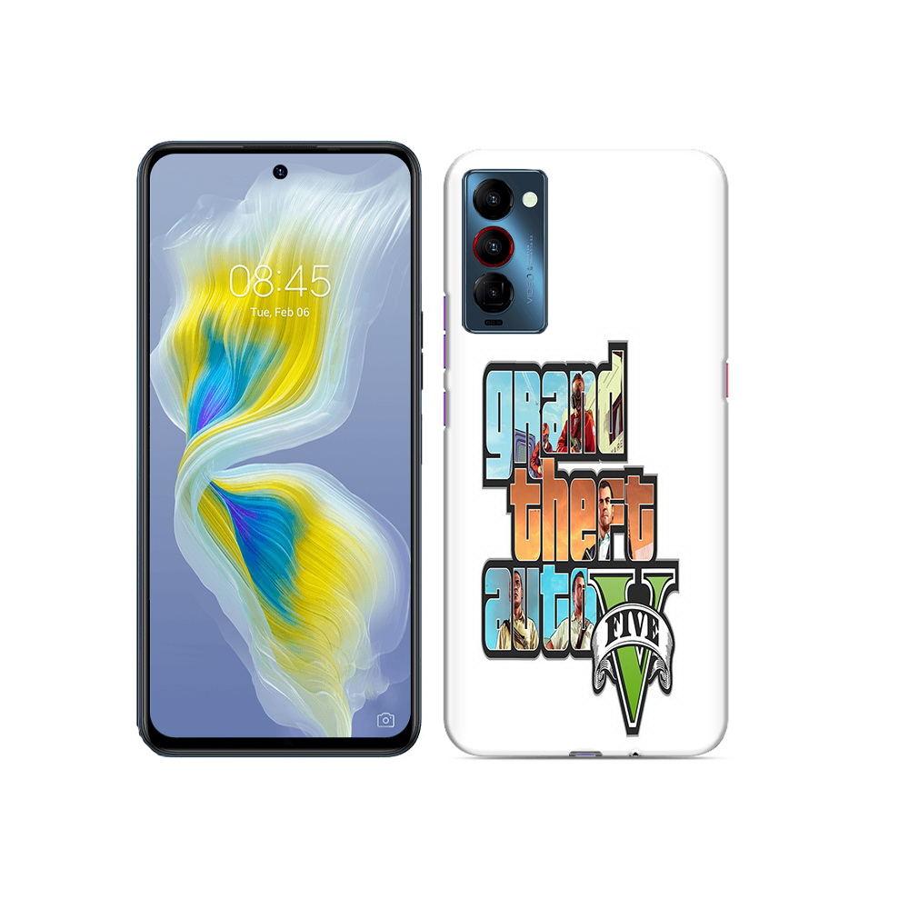 

Чехол MyPads Tocco для Tecno Camon 18 игра гта, Прозрачный, Tocco